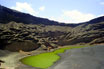 Die Lake Am Fusse Des Vulkan Von Lanzarote